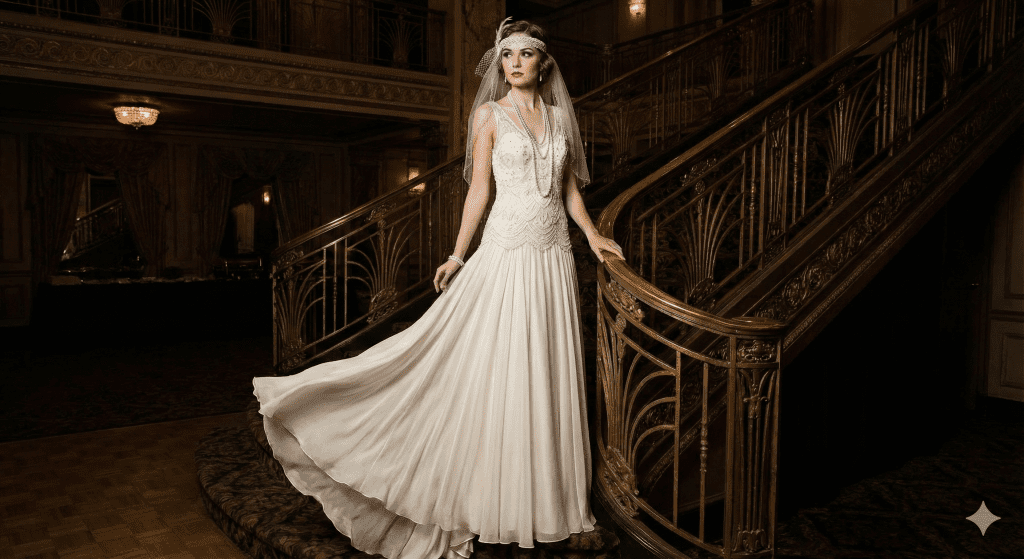 Drop Waist Wedding Dress: The Elongating Secret Behind Gatsby-Era Glamour