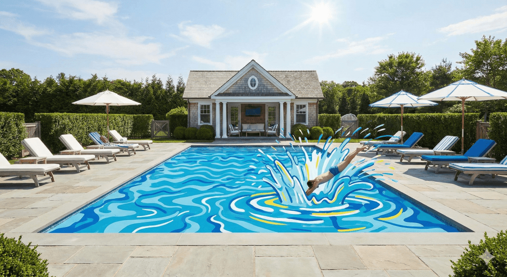 Why Every Hamptons Pool Wishes It Were a David Hockney Painting