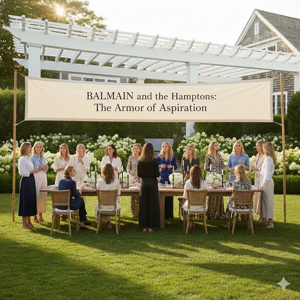 Balmain and the Hamptons the Armor of Aspiration