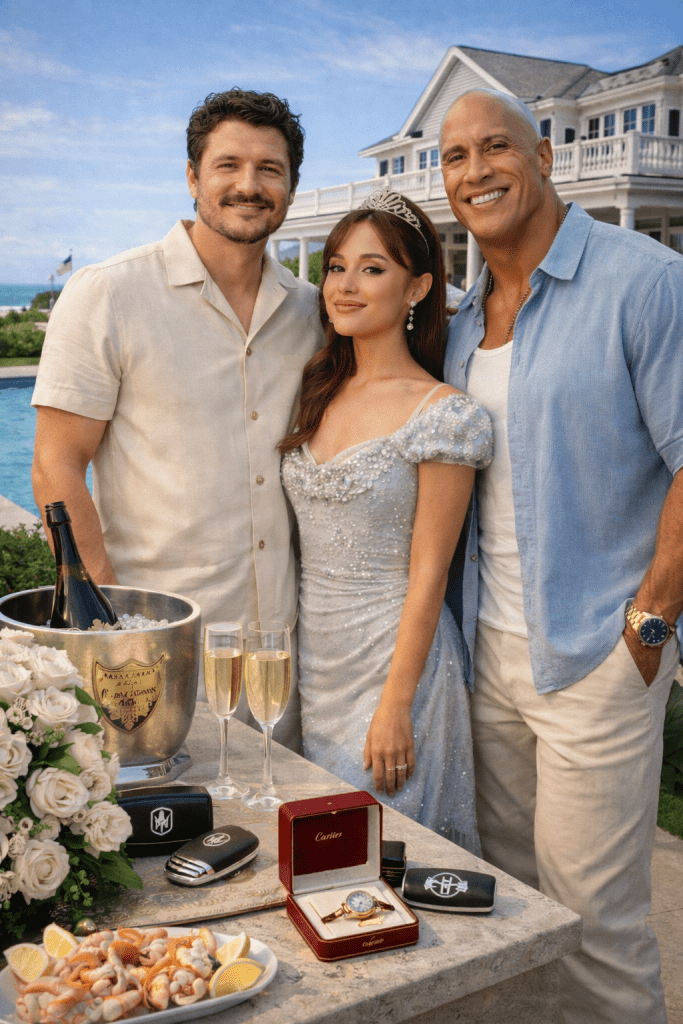 Pedro Pascal, Ariana Grande, Dwayne Johnson