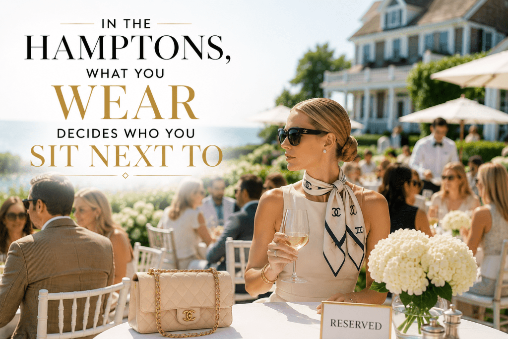 In The Hamptons What Your Wear Decide who you sit next to